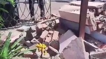 खंडवा: अज्ञात वाहन ने घंटाघर की दीवार को किया क्षतिग्रस्त,लोगो ने जताया विरोध