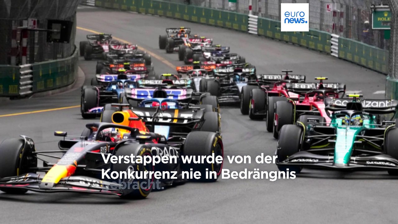 Verstappen sorgt im Regen von Monaco für Sonnenschein