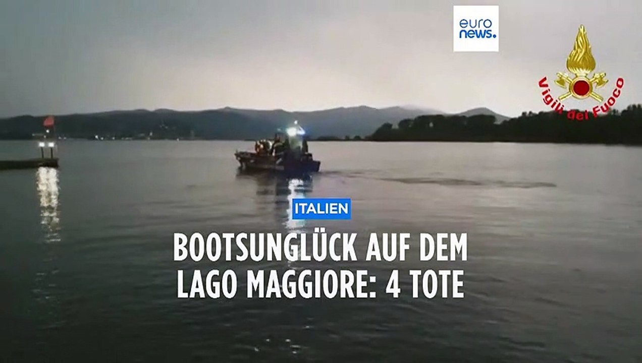 Unwetter auf dem Lago Maggiore, 4 Tote nach Bootsunglück