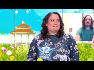 Céline (Les 12 coups de midi) très touchée de recevoir les encouragements de Xavier