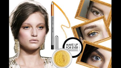 Golden eyes 3 ideas for Spring Summer 2015 makeup  looks