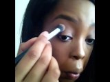 Kim kardashian Fall inspired eye and vampy lip makeup look