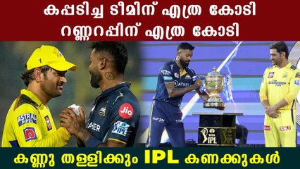 IPL2023:അമ്പോ ഫൈനല്‍ തോറ്റാലും കുഴപ്പമില്ല, കിട്ടുന്നത് കോടികള്‍, ഞെട്ടിക്കും കണക്കിതാ