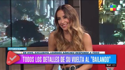 Lourdes Sánchez reveló una situación de acoso que vivió al incio de su carrera