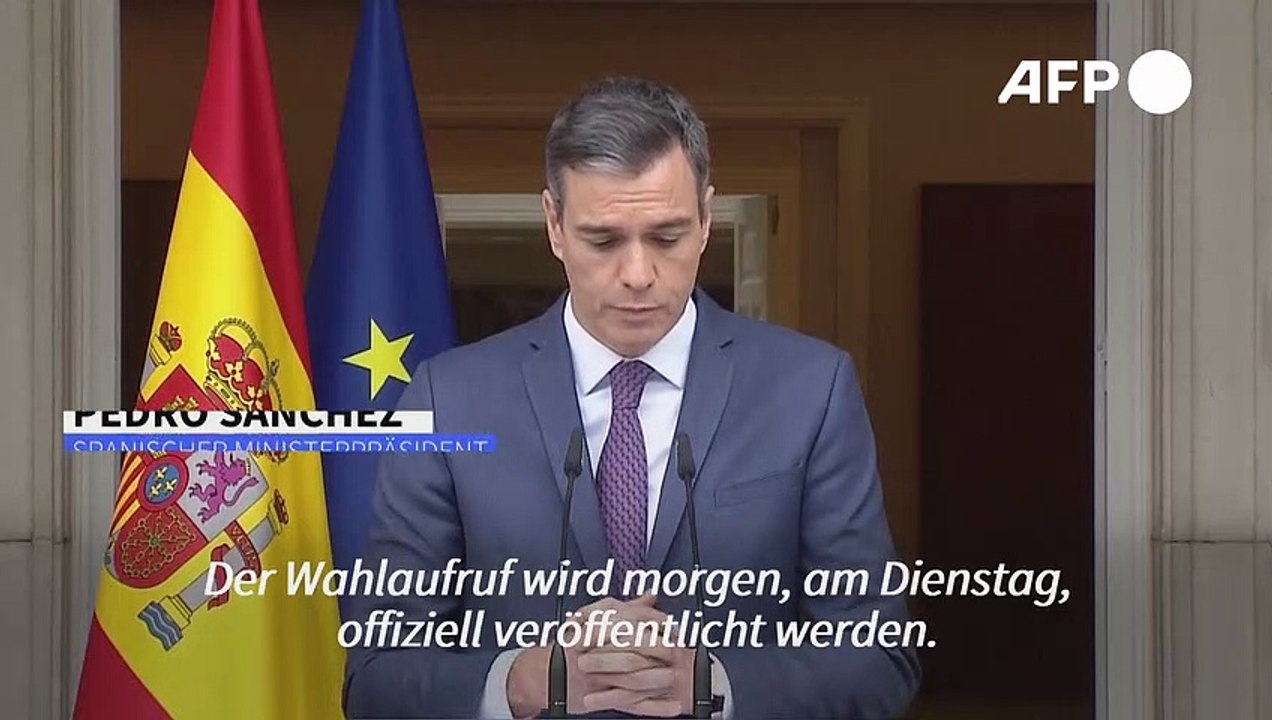 Spanien: Sanchez kündigt vorgezogene Parlamentswahlen an