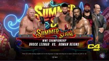WWE 2K23 (PS5) - Brock Lesnar vs Roman Reigns Gameplay _ SummerSlam Match (4K 60fps)