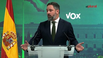 Abascal celebra el fin de la "gran mentira de Sánchez"