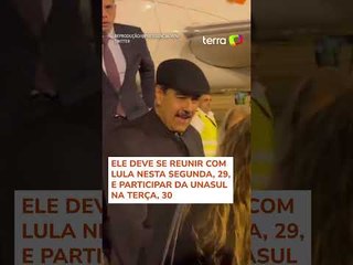 Nicolás Maduro desembarca no Brasil para reunião com Lula