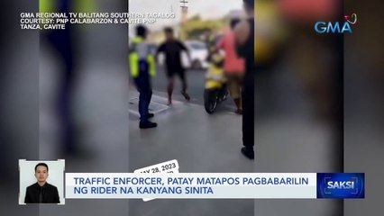 Traffic enforcer, patay matapos pagbabarilin ng rider na kanyang sinita | Saksi