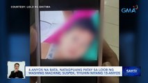 4-anyos na bata, natagpuang patay sa loob ng washing machine; suspek, tiyuhin niyang 15-anyos | Saksi