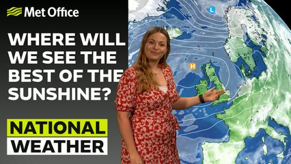 Met Office Evening Weather Forecast 29/05/23 - Where will the best of the sunshine be?