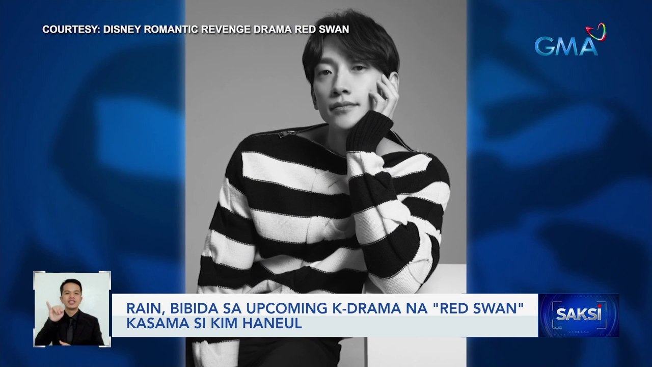 Rain, bibida sa upcoming K-drama na "Red Swan" kasama si Kim Haneul | Saksi