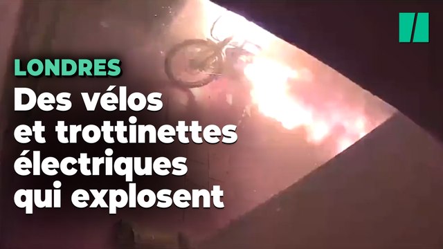 Avec ces vidéos, les pompiers de Londres alertent sur les explosions de batteries de vélos et trottinettes