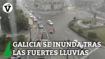 Las fuertes lluvias provocan varias incidencias en Ourense (Galicia)