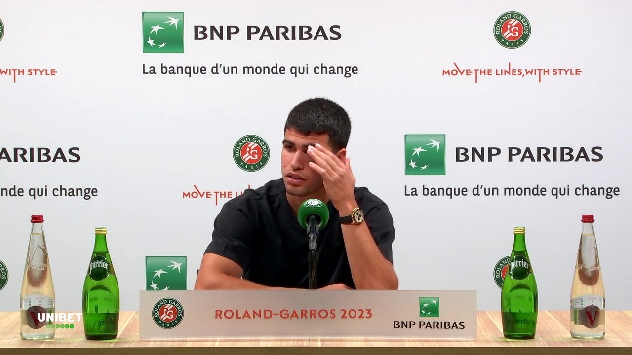Roland-Garros 2023 - Carlos Alcaraz : "I can say it's the best feeling in the world to realize my dreams so quickly"
