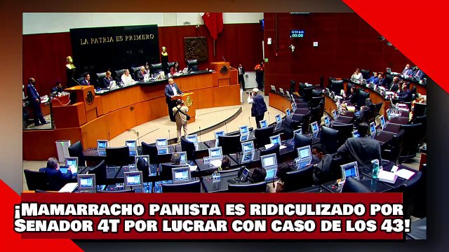 ¡VEAN! ¡Mamarracho panista es ridiculizado por Senador de la 4T por lucrar con el caso de los 43!