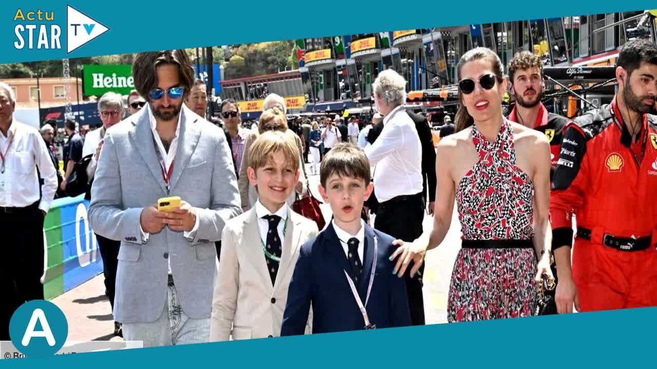 Charlotte Casiraghi et Gad Elmaleh : leur fils Raphaël très chic en costume-cravate, son apparition