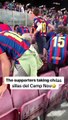 Varios aficionados del Barça intentan llevarse las butacas del Camp Nou / REDES