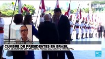 Lula da Silva recibió en Brasilia a su homólogo venezolano Nicolás Maduro
