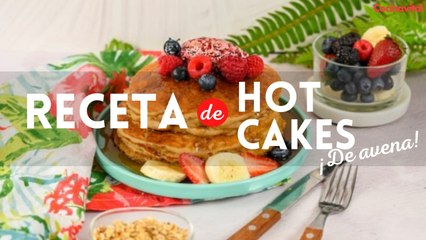 Receta de hot cakes de avena y plátano en 6 pasos