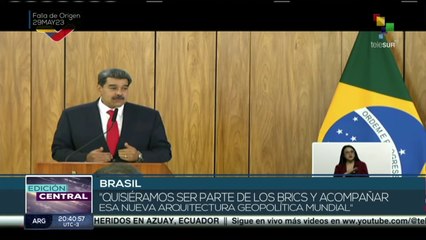 Video herunterladen: Edición Central 29-05: Brasil y Venezuela estrechan lazos bilaterales