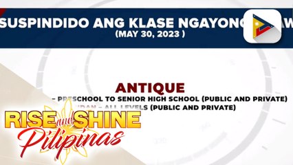 Klase sa ilang lugar, suspendido