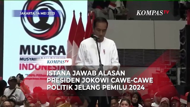 Presiden Jokowi Cawe-cawe Politik Jelang Pemilu 2024, Ini Kata Istana