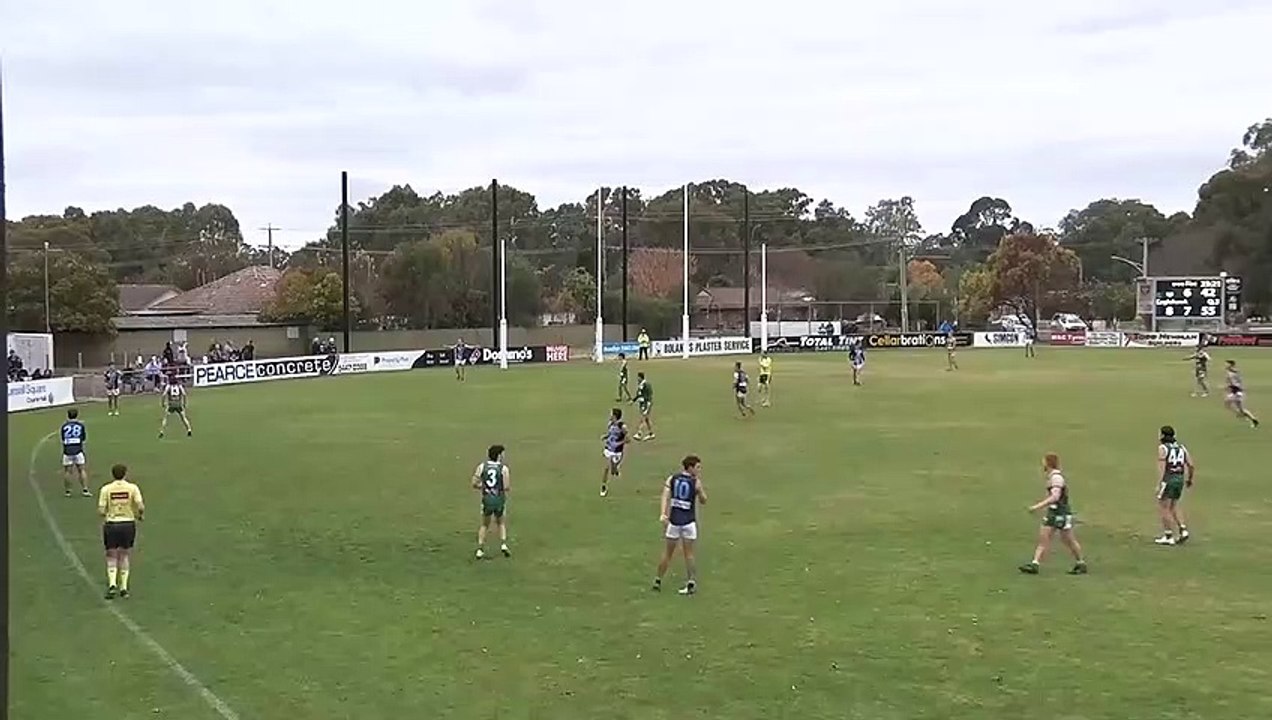 BFNL: Kangaroo Flat's Nick Keogh takes a great mark