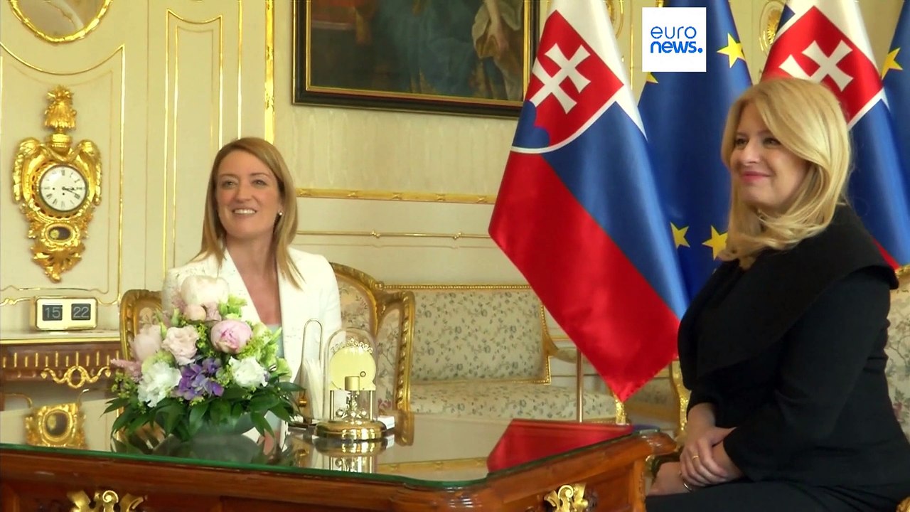 Hauptthema Putin: Roberta Metsola bei GLOBSEC 2023 in Bratislava