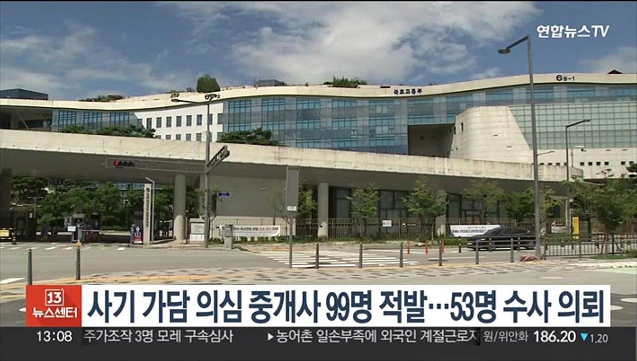 사기 가담 의심 중개사 99명 적발…53명 수사 의뢰