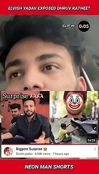 Elvish Yadav EXPOSED Dhruv Rathee? | Elvish Yadav Reply to Dhruv Rathee News Shorts Facts #shorts