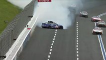 Jimmie Johnson spins into the wall at Charlotte