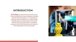 Revolutionizing Manufacturing: The Impact and Advancements of 3D Printing Technology