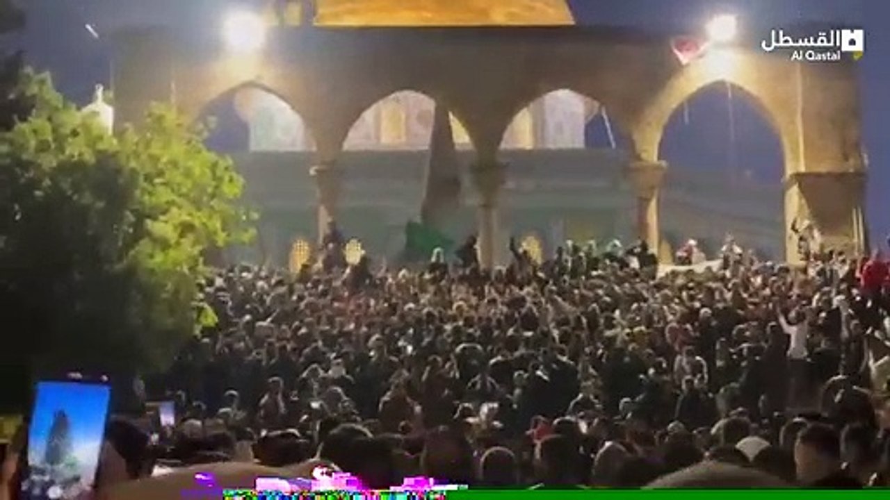 Videonun Mescid-i Aksa'da Erdoğan'ın zaferini kutlayanları gösterdiği iddiası