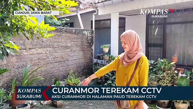 Aksi Curanmor Di Halaman Paud Terekam CCTV