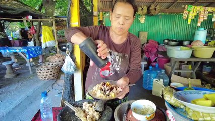 Kuliner Tipat Cantok Bu Mangku Depan Pura Sakenan Pulau Serangan Bali. Makan Sehat Ga Pake Mahal