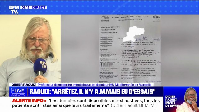Essais cliniques controversés contre la tuberculose: Didier Raoult dit avoir saisi la justice