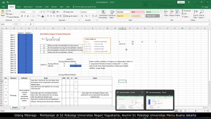 Uji Validitas Isi dengan Teknik Analisis Gregory dalam Alat Ukur Psikologi - Gilang Mbsnags