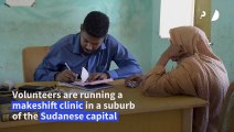 Makeshift clinic provides care in war-torn Sudan