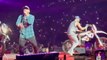 Moment rapper accidentally launches motorbike off stage and into crowd during concert