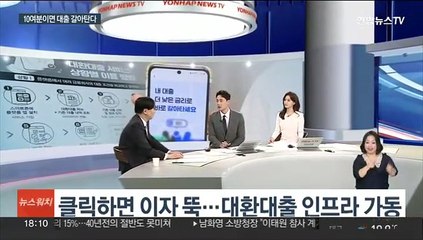 [뉴스워치] 클릭하면 이자 뚝…대환대출 인프라 가동