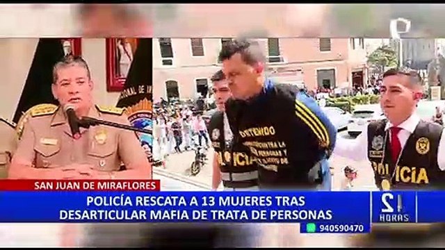 San Juan de Miraflores: rescatan a 13 mujeres que eran explotadas sexualmente