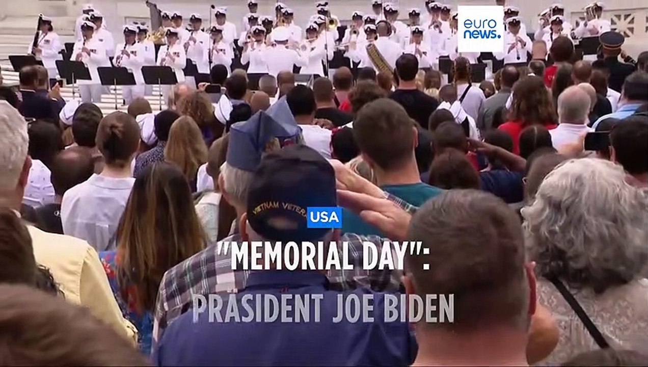 'Memorial Day': Präsident Joe Biden ehrt Militär