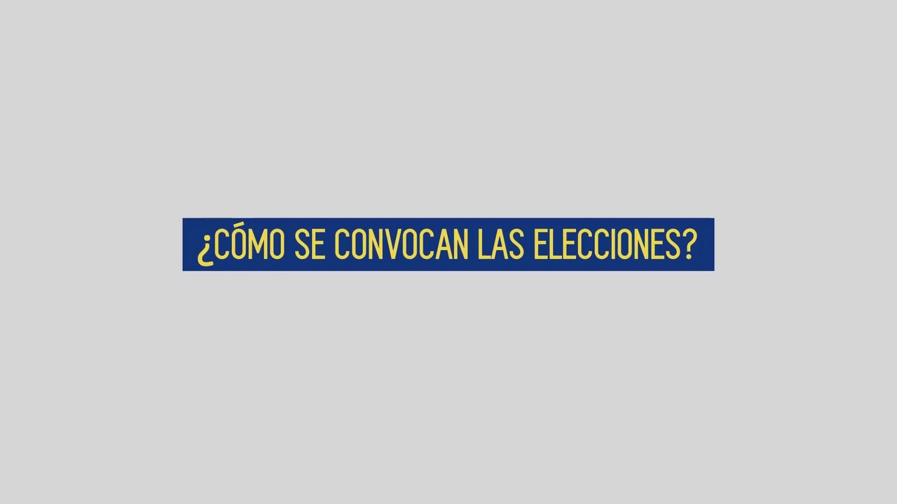 ¿Cómo se convocan las elecciones?