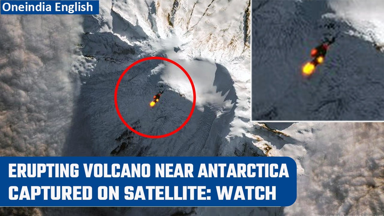Australian volcano: ESA satellite captures eruption of snow-clad Big Ben volcano | Oneindia News