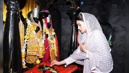 KRITI SANON SEEKS BLESSINGS AT SITA GUFA AND KALARAM MANDIR