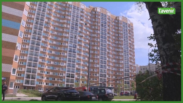 Russie: un bâtiment légèrement endommagé à Moscou après une attaque de drones