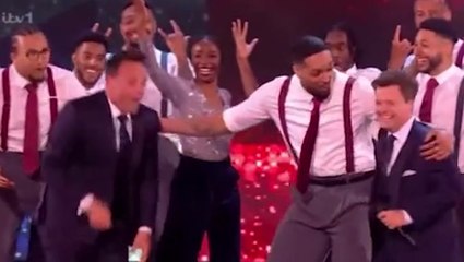 Ant McPartlin falls on stage during live Britain’s Got Talent semi-final