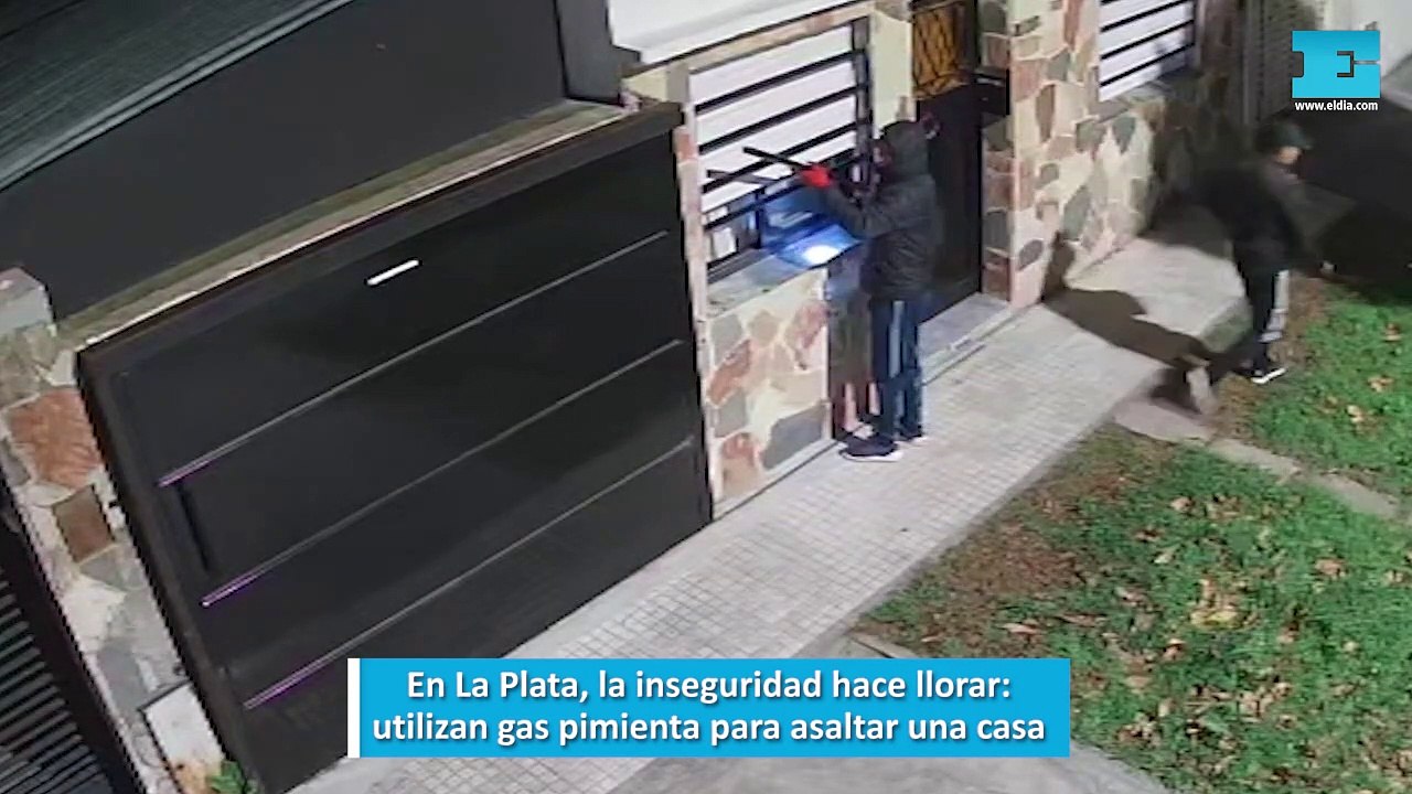En La Plata, la inseguridad hace llorar, utilizan gas pimienta para asaltar una casa