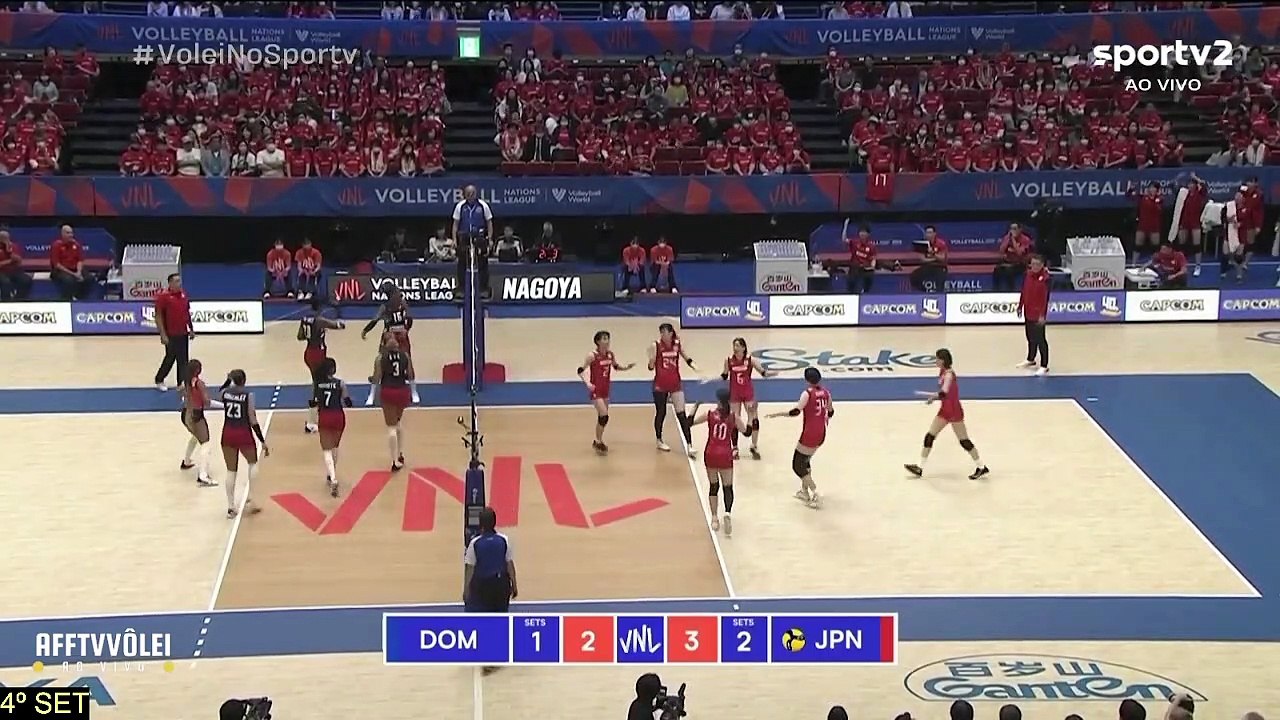 JAPÃO vs REP. DOM - LIGA DAS NAÇÕES FEM 2023 - 4º SET